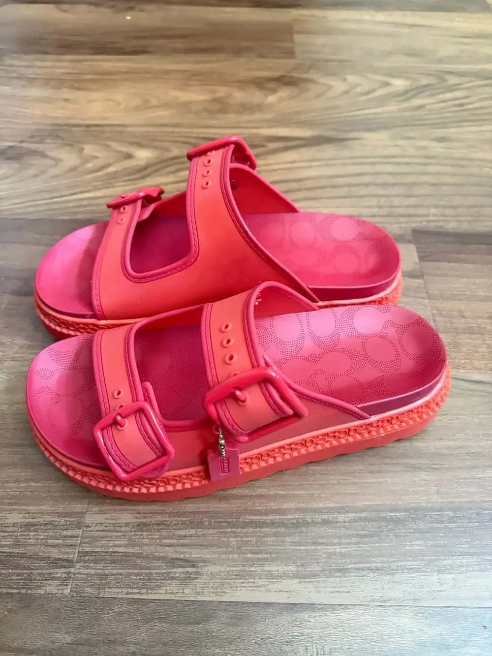 Coach Lucy Platform Rubber Sandal